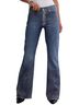 Free People 100% Cotton Stripes Blue Silver Jeans Size 30 - photo 1