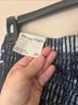 Free People 100% Cotton Stripes Blue Silver Jeans Size 30 - photo 8