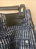 Free People 100% Cotton Stripes Blue Silver Jeans Size 30 - photo 9