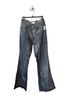 Free People 100% Cotton Stripes Blue Silver Jeans Size 30 - photo 4
