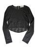 Astr Long Sleeve Mesh Corset Top Long Sleeve Top - photo 1