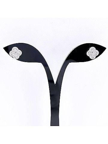 Van Cleef & Arpels Van Cleef &amp; Arpels Sweet Alhambra Diamond Earrings (750 Diamond) for Women (view 1)
