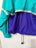 L.L.Bean 100% Polyester 100% Nylon Color Block Teal Purple Windbreaker Size L - photo 9