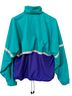L.L.Bean 100% Polyester 100% Nylon Color Block Teal Purple Windbreaker Size L - photo 2