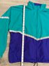 L.L.Bean 100% Polyester 100% Nylon Color Block Teal Purple Windbreaker Size L - photo 13