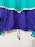 L.L.Bean 100% Polyester 100% Nylon Color Block Teal Purple Windbreaker Size L - photo 8