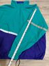 L.L.Bean 100% Polyester 100% Nylon Color Block Teal Purple Windbreaker Size L - photo 6