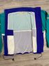 L.L.Bean 100% Polyester 100% Nylon Color Block Teal Purple Windbreaker Size L - photo 4