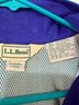 L.L.Bean 100% Polyester 100% Nylon Color Block Teal Purple Windbreaker Size L - photo 3