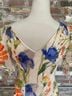 Robbie Bee Floral Multi Color Cocktail Dress Size 4 - photo 8