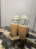 Stuart Weitzman 100% Leather White Wedges Size 8 1/2 - photo 14