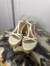 Stuart Weitzman 100% Leather White Wedges Size 8 1/2 - photo 5