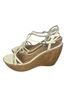 Stuart Weitzman 100% Leather White Wedges Size 8 1/2 - photo 2