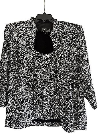 Alex Evenings Alex Evenings Long Sleeve Blouse (view 1)