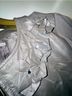 Peter Nygard 100% Leather 92% Rayon 8% Nylon Floral Gray Silver Leather Jacket Size M - photo 5