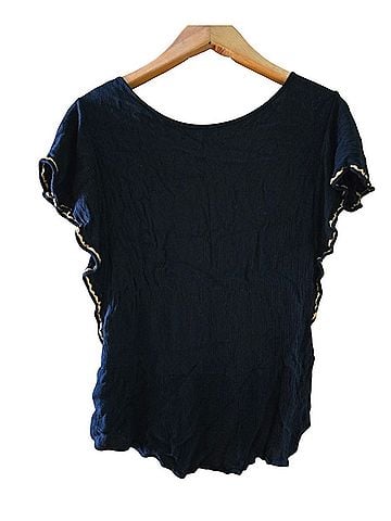 Earthbound Trading Co. Short Sleeve Blouse (view 2)