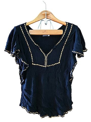 Earthbound Trading Co. Short Sleeve Blouse (view 1)