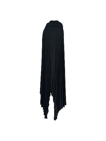 Joseph Joseph Ade Knit Weave Plissé Skirt in Black Polyester (view 2)
