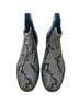 Ash Snake Print Gray Black Ankle Boots Size 6 - photo 1