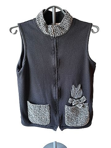 Coldwater Creek Vintage Cat Vest (view 1)