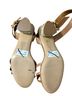 Schutz Tan White Sandals Size 5 - photo 2