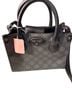 Nine West Print Black Gray Leather Tote One size - photo 1