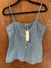 Habitual Plaid Blue White Tank Top Size M - photo 3