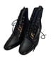 FSJ 100% Patent Leather Black Ankle Boots Size 7 - photo 2