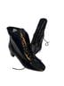 FSJ 100% Patent Leather Black Ankle Boots Size 7 - photo 1