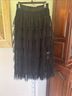 Maje 100% Polyester 100% Viscose 77% Polyester 23% Elastomultiester Black Formal Skirt Size M - photo 6
