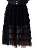 Maje 100% Polyester 100% Viscose 77% Polyester 23% Elastomultiester Black Formal Skirt Size M - photo 1