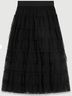 Maje 100% Polyester 100% Viscose 77% Polyester 23% Elastomultiester Black Formal Skirt Size M - photo 10