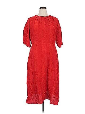 Everlane City Stripe Ruched Dress Cocktail Dress (view 1)