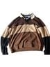 Magaschoni Brown Tan Black Pullover Sweater Size L - photo 1