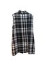 Flax Plaid Black White Vest Size L - photo 3