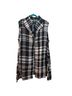 Flax Plaid Black White Vest Size L - photo 2