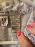 Bill Blass Floral Blue Purple Button-Down Shirt Size L - photo 4