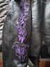 Xelement 100% Leather Aztec Or Tribal Print Black Purple Leather Jacket Size XXL - photo 7