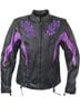 Xelement 100% Leather Aztec Or Tribal Print Black Purple Leather Jacket Size XXL - photo 1