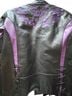 Xelement 100% Leather Aztec Or Tribal Print Black Purple Leather Jacket Size XXL - photo 2
