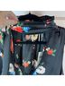 Anthropologie 100% Polyester Floral Black Red Sleeveless Blouse Size 1X - photo 6