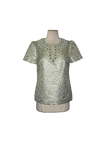Tory Burch Lola Blouse Short Sleeve Blouse (view 1)