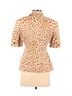 Escada 100% Linen Animal Print Tan Brown Blazer Size 4 - photo 2