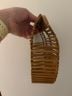 Cult Gaia 100% Bamboo Brown Tan Clutch One size - photo 5