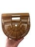 Cult Gaia 100% Bamboo Brown Tan Clutch One size - photo 2
