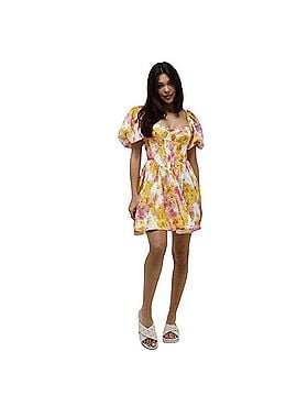 Bardot Aliah Floral Puff Sleeve Corset Dress Cocktail Dress (view 1)