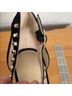Marc Fisher 100% Suede Solid Black Gold Heels Size 11 - photo 10