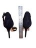 Marc Fisher 100% Suede Solid Black Gold Heels Size 11 - photo 2