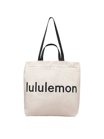 Lululemon Athletica Double Handle Logo Tote Bag Tote (view 1)