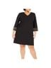 Calvin Klein 94% Polyester 6% Spandex 100% Polyester Black Cocktail Dress Size 18 - photo 1